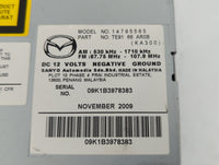 2009-2010 Mazda Cx-9 Radio AM FM Cd Player Receiver Replacement P/N:09K1B3978383 14795565 Fits Fits 2009 2010 OEM Used Auto Parts