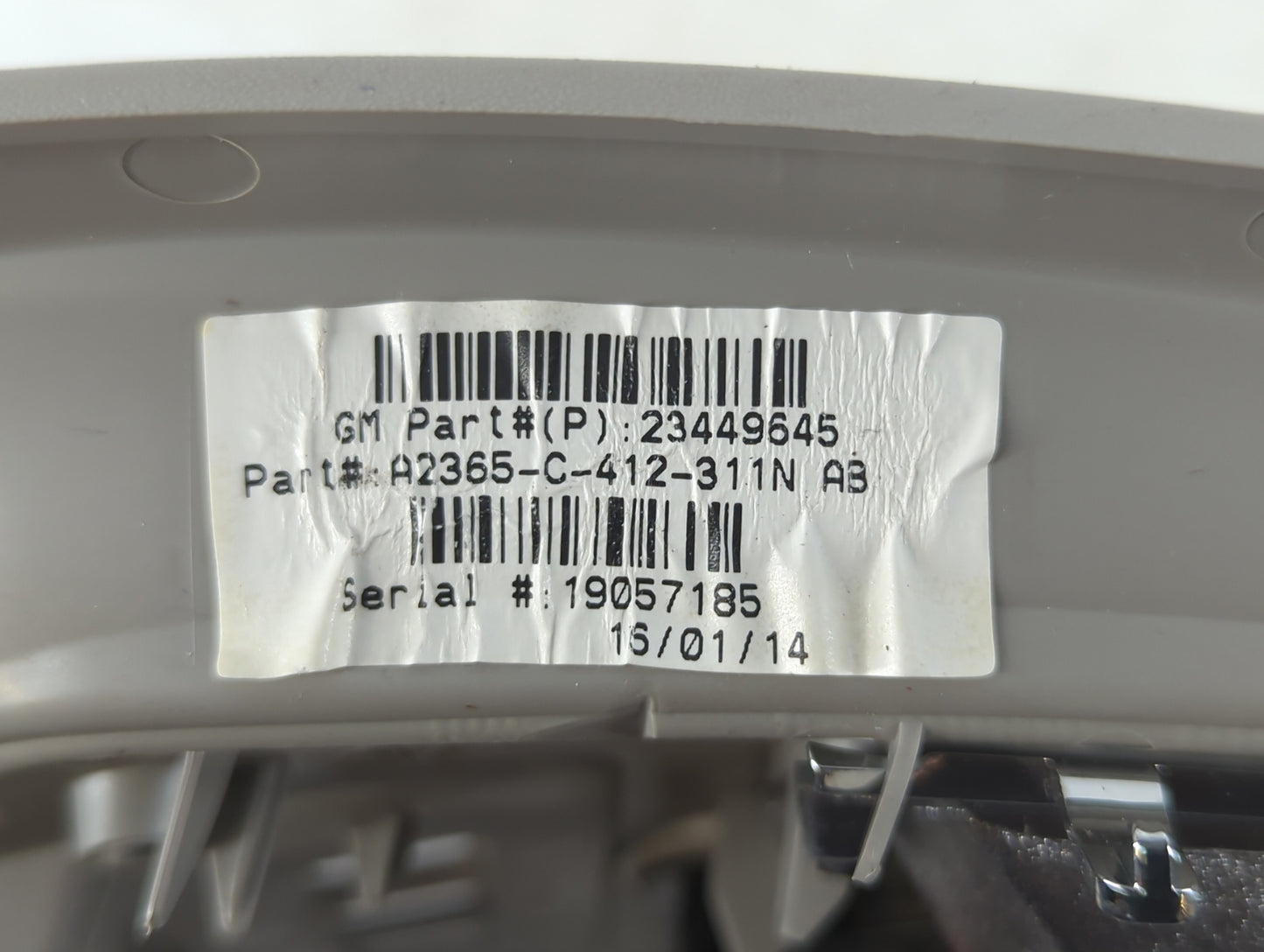 2016 Gmc Terrain Overhead Roof Console Interior Dome Light