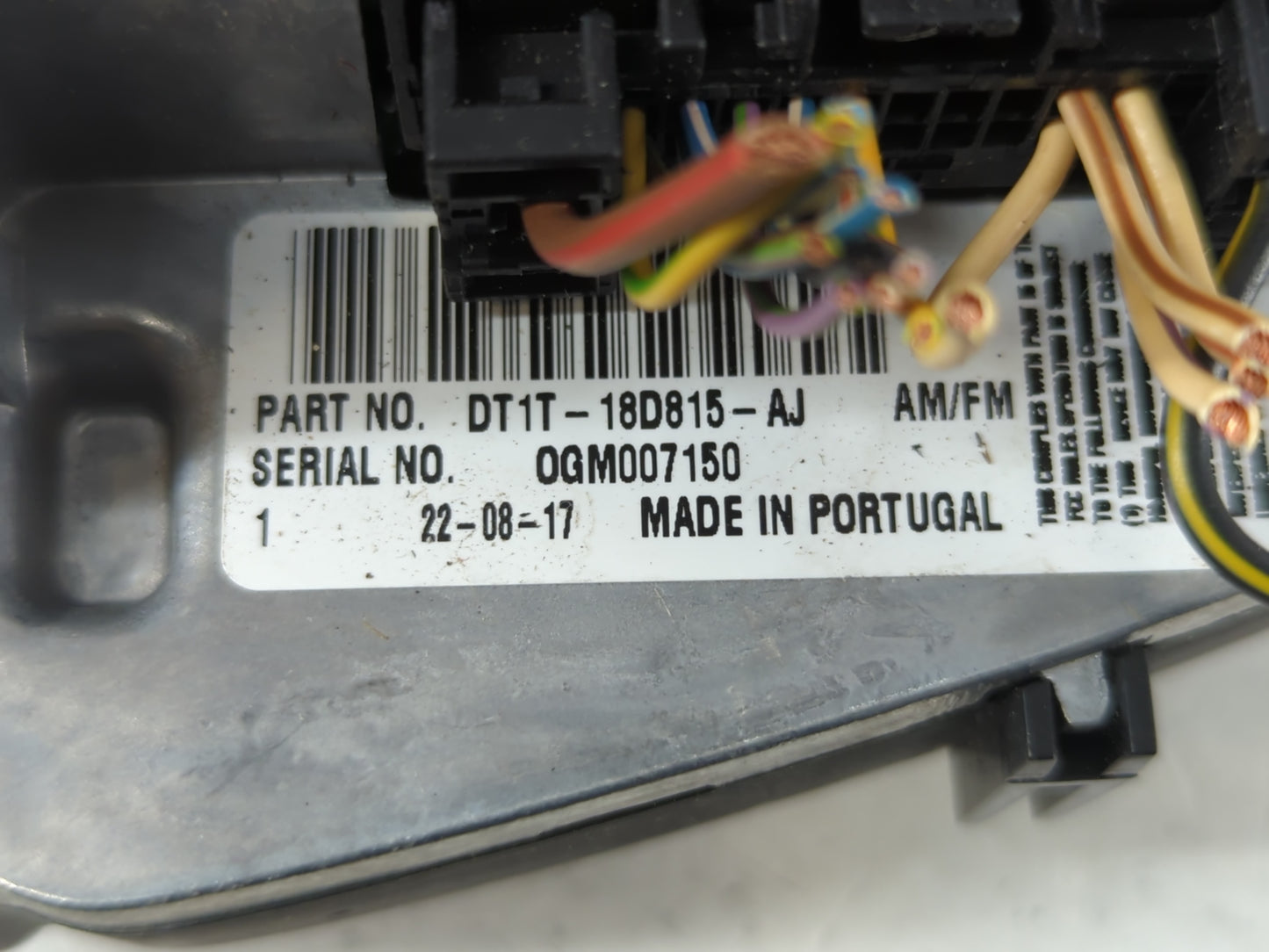 2018 Ford Transit Radio AM FM Cd Player Receiver Replacement P/N:DT1T-18D815-AJ Fits OEM Used Auto Parts