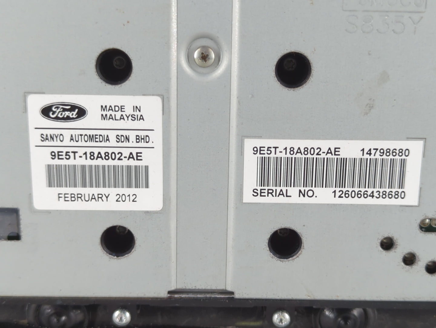 2012 Ford Fusion Climate Control Module Temperature AC/Heater Replacement P/N:9E5T-18A802-AE Fits OEM Used Auto Parts - Oemusedautoparts1.com