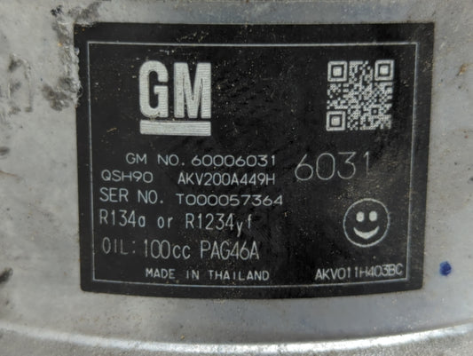 2021-2022 Chevrolet Trailblazer Air Conditioning A/c Ac Compressor Oem