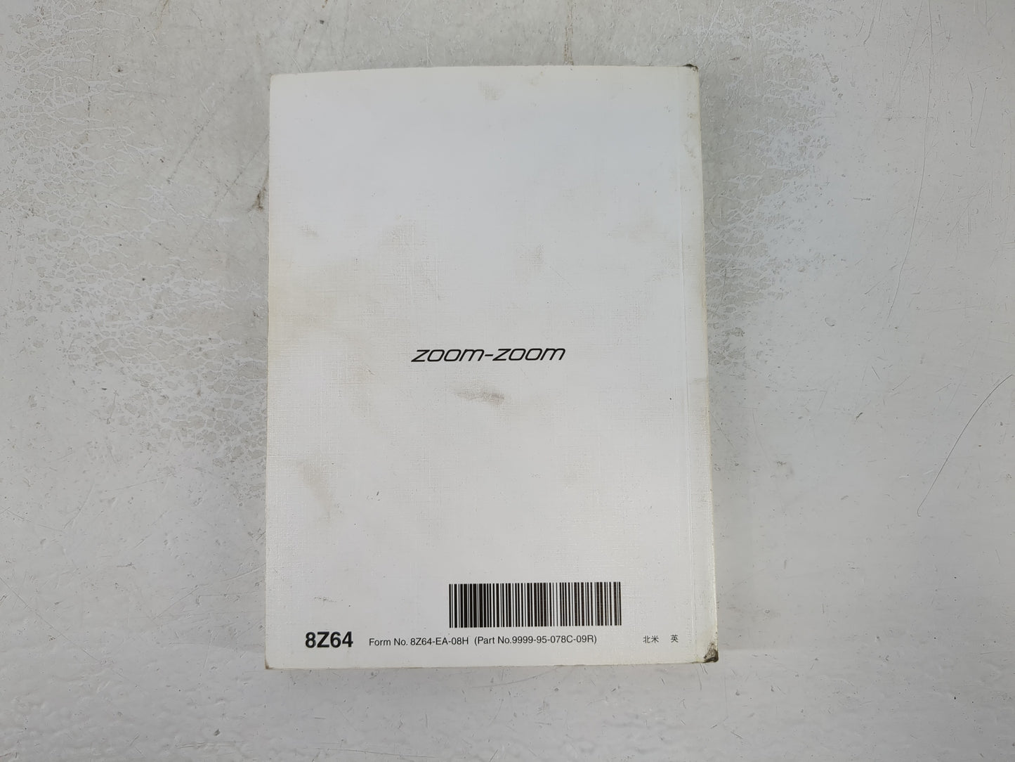 2009 Mazda 6 Owners Manual Book Guide P/N:9999-95-078C-09R 8Z64-EA-08H OEM Used Auto Parts