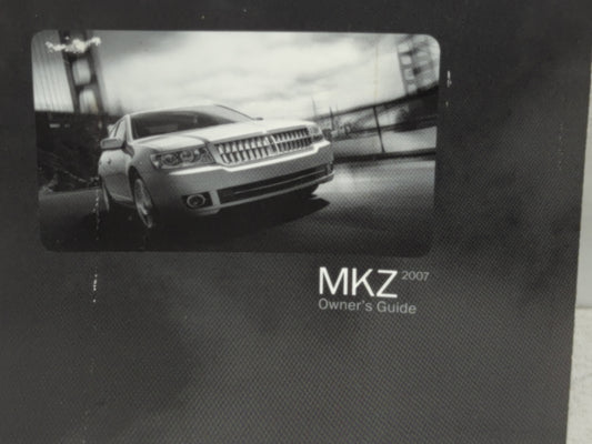 2007 Lincoln Mkz Owners Manual Book Guide P/N:7H6J-19A321-AB OEM Used Auto Parts