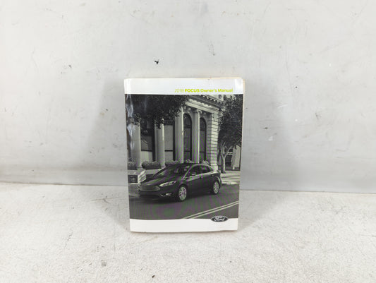 2018 Ford Focus Owners Manual Book Guide P/N:JM5J19A321AA OEM Used Auto Parts