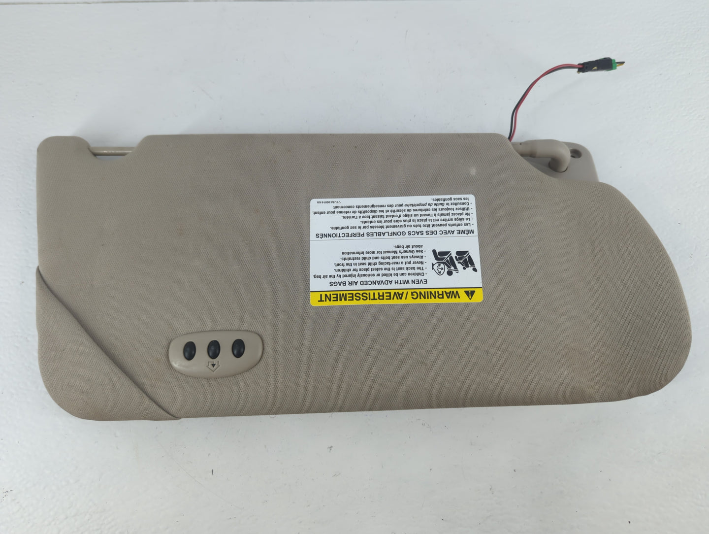 2009-2012 Ford Flex Sun Visor Shade Replacement Passenger Right Mirror Fits Fits 2009 2010 2011 2012 OEM Used Auto Parts - Oemusedautoparts1.com