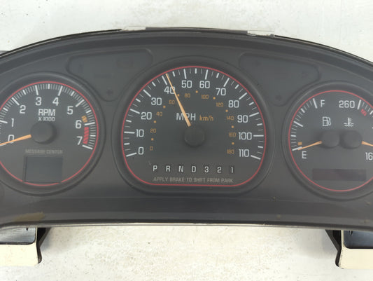 2001 Pontiac Montana Instrument Cluster Speedometer Gauges P/N:10306664 Fits OEM Used Auto Parts