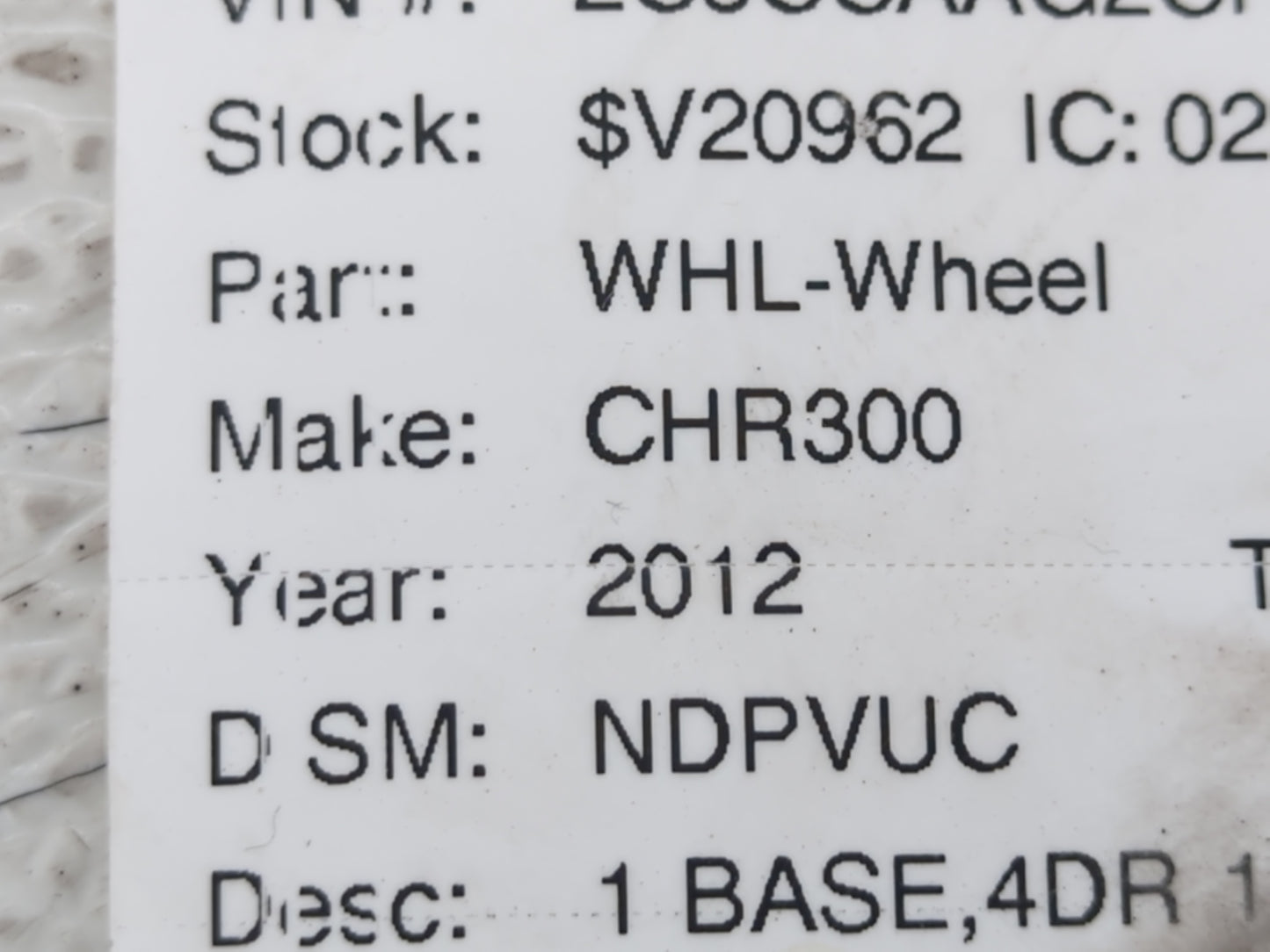 2005-2022 Chrysler 300 Spare Donut Tire Wheel Rim Oem