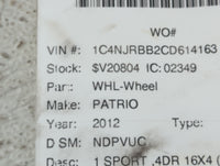 2007-2017 Jeep Patriot Spare Donut Tire Wheel Rim Oem
