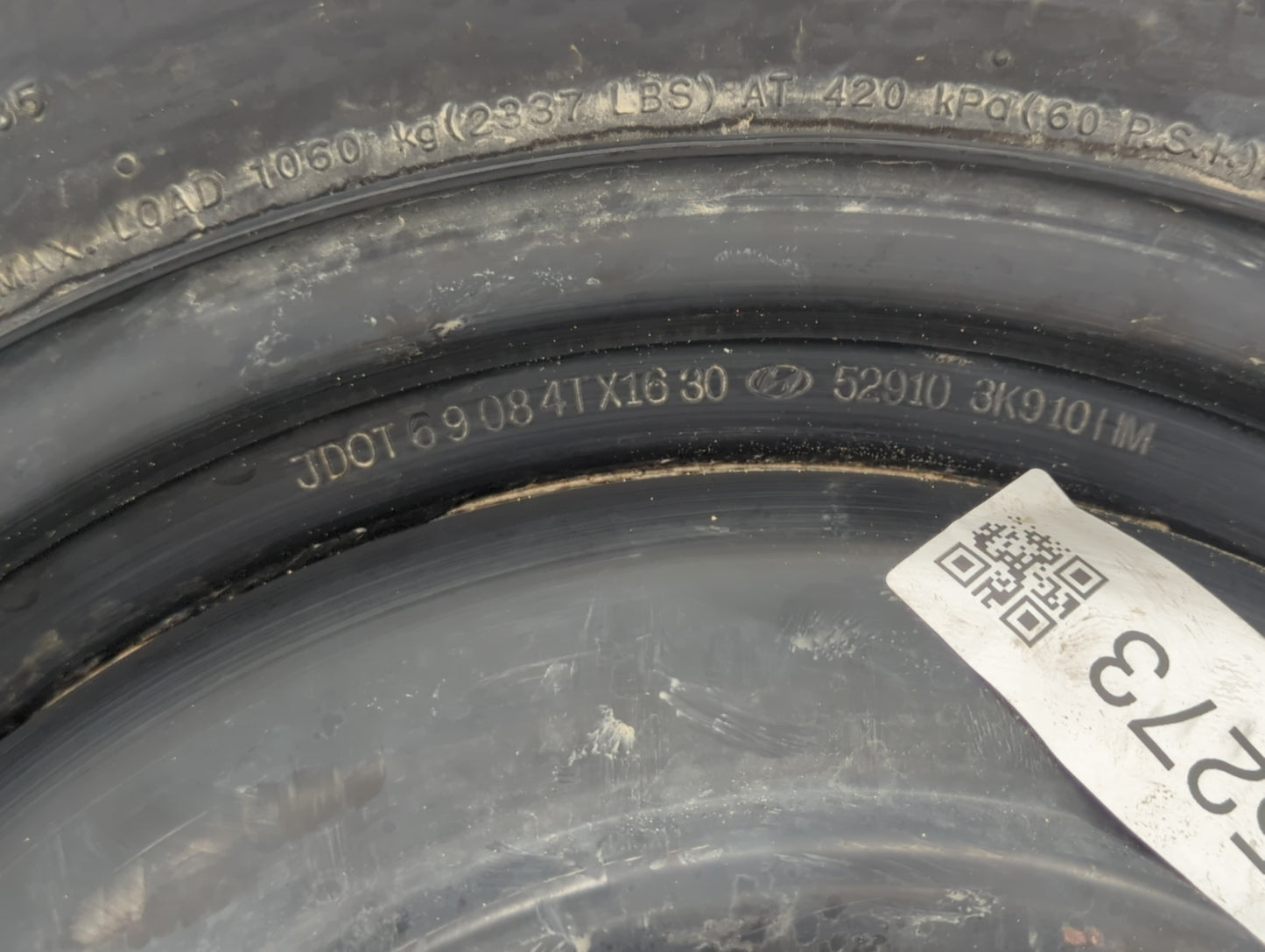 2006-2016 Kia Sportage Spare Donut Tire Wheel Rim Oem