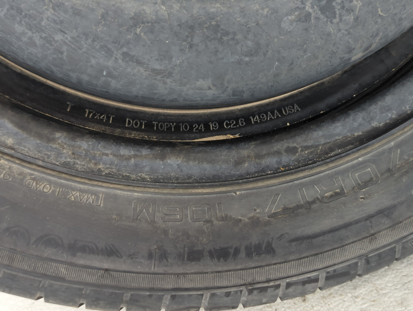 2009-2020 Dodge Journey Spare Donut Tire Wheel Rim Oem