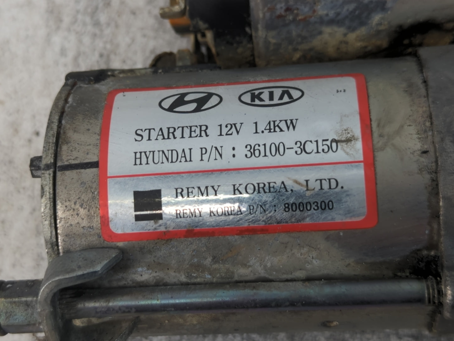 2011 Kia Sorento Car Starter Motor Solenoid OEM P/N:36100-3C150 Fits OEM Used Auto Parts - Oemusedautoparts1.com