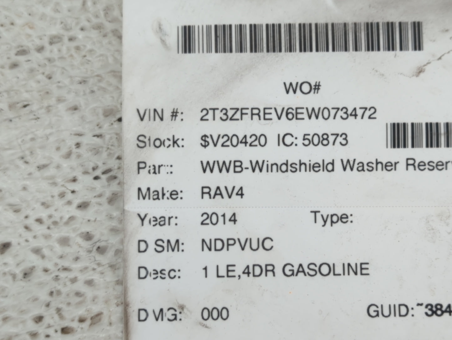 2013-2018 Toyota Rav4 Spare Donut Tire Wheel Rim Oem