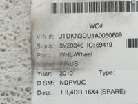 2004-2015 Toyota Prius Spare Donut Tire Wheel Rim Oem