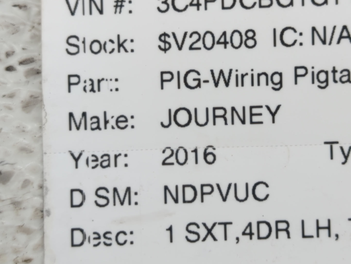 2009-2020 Dodge Journey Spare Donut Tire Wheel Rim Oem