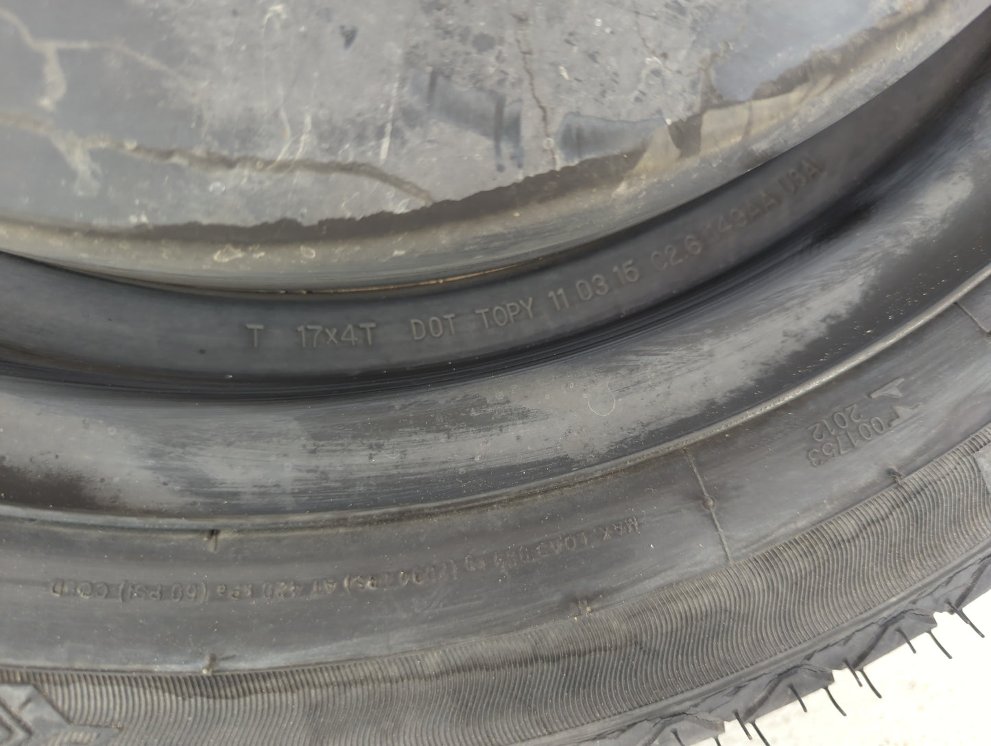 2009-2020 Dodge Journey Spare Donut Tire Wheel Rim Oem