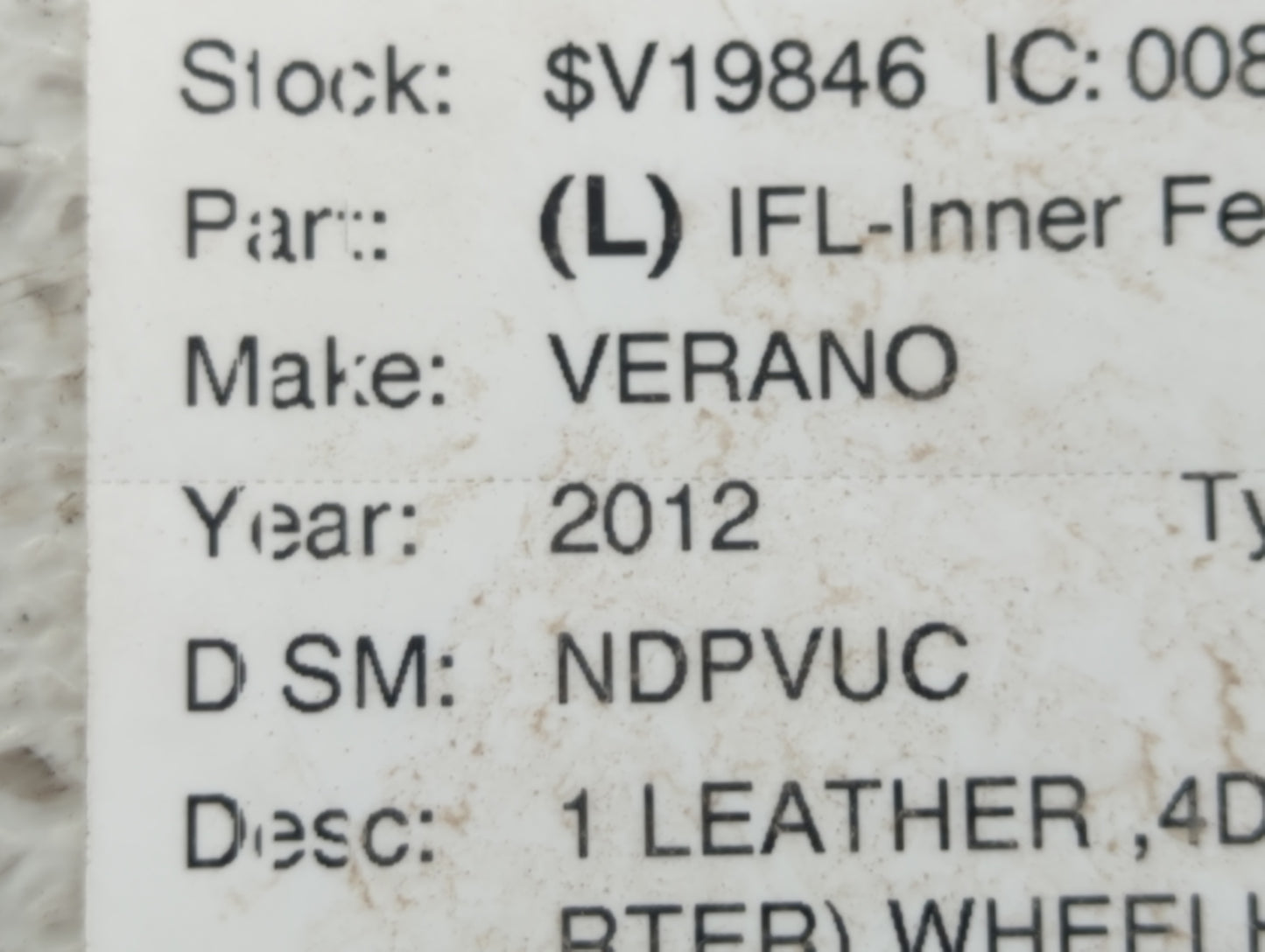 2012-2017 Buick Verano Spare Donut Tire Wheel Rim Oem