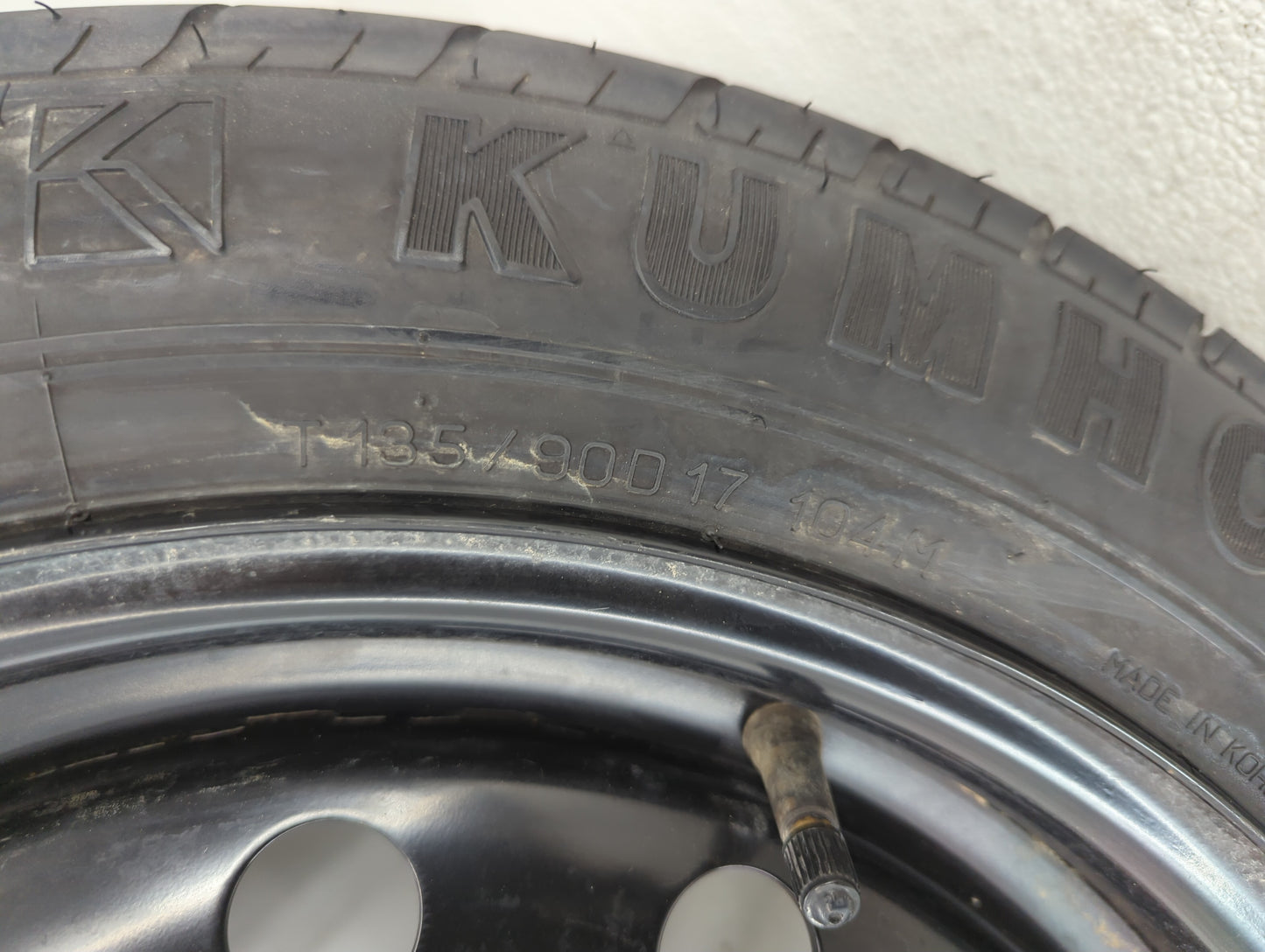 2009-2016 Hyundai Genesis Spare Donut Tire Wheel Rim Oem