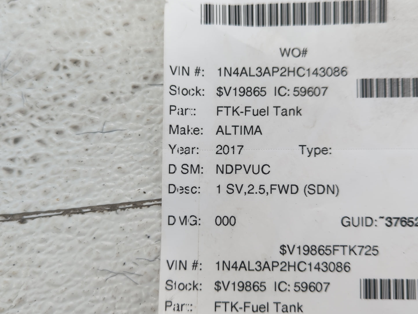 2002-2022 Nissan Altima Spare Donut Tire Wheel Rim Oem