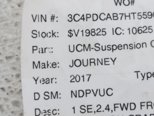 2009-2020 Dodge Journey Spare Donut Tire Wheel Rim Oem