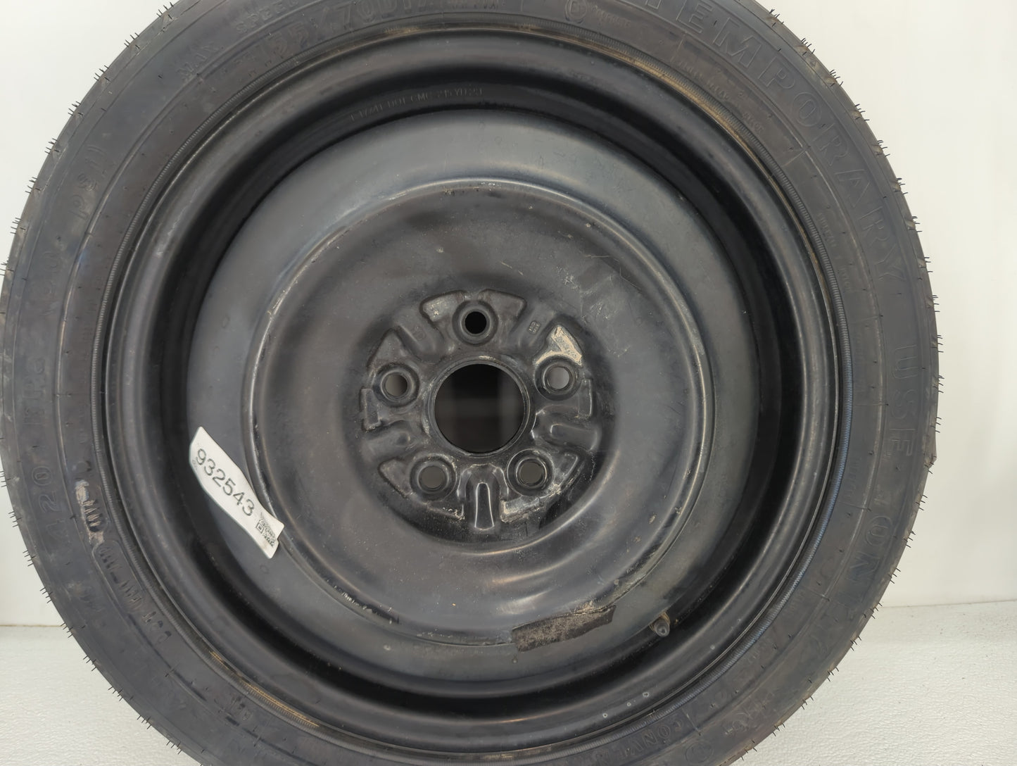 2007-2017 Toyota Camry Spare Donut Tire Wheel Rim Oem