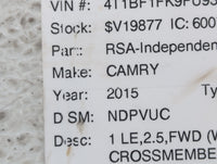 2007-2017 Toyota Camry Spare Donut Tire Wheel Rim Oem