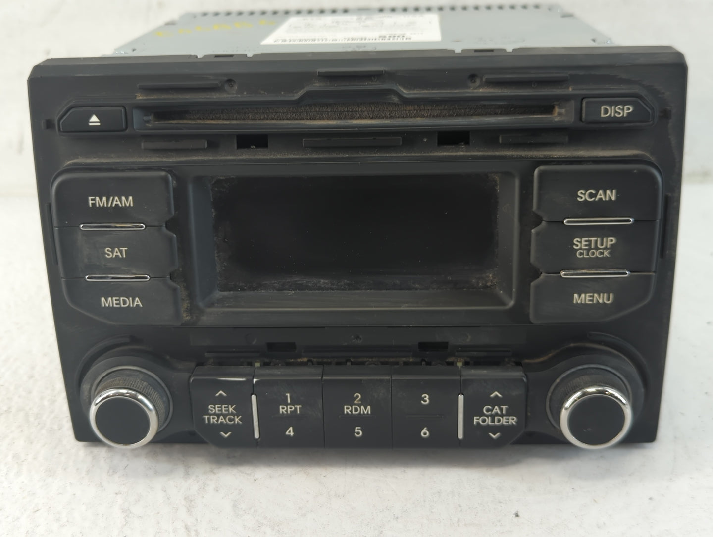 2012-2015 Kia Rio Radio AM FM Cd Player Receiver Replacement P/N:96170-1W900CA Fits Fits 2012 2013 2014 2015 OEM Used Auto Parts - Oemusedautoparts1.com