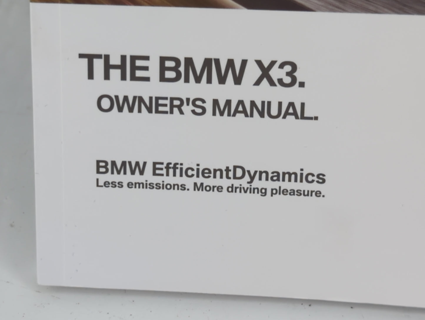 2012 Bmw X3 Owners Manual Book Guide P/N:1 40 2 903 813 OEM Used Auto Parts