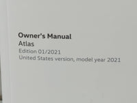2021 Volkswagen Atlas Owners Manual Book Guide P/N:3CN012723SG OEM Used Auto Parts