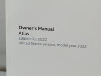 2022 Volkswagen Atlas Owners Manual Book Guide P/N:3CN012723SJ OEM Used Auto Parts