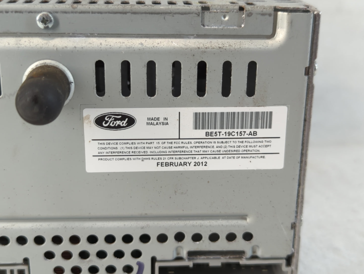 2012 Ford Fusion Radio AM FM Cd Player Receiver Replacement P/N:BE5T-19C157-AB Fits OEM Used Auto Parts - Oemusedautoparts1.com