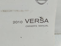 2010 Nissan Versa Owners Manual Book Guide P/N:OM0E-0C11U1 OEM Used Auto Parts