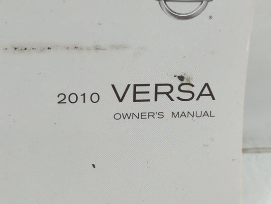 2010 Nissan Versa Owners Manual Book Guide P/N:OM0E-0C11U1 OEM Used Auto Parts