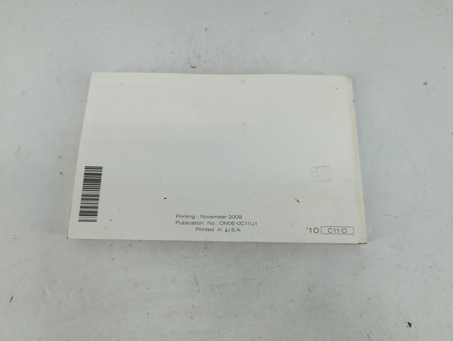 2010 Nissan Versa Owners Manual Book Guide P/N:OM0E-0C11U1 OEM Used Auto Parts