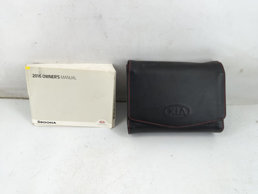2016 Kia Sedona Owners Manual Book Guide P/N:GA9O-EU54B OEM Used Auto Parts