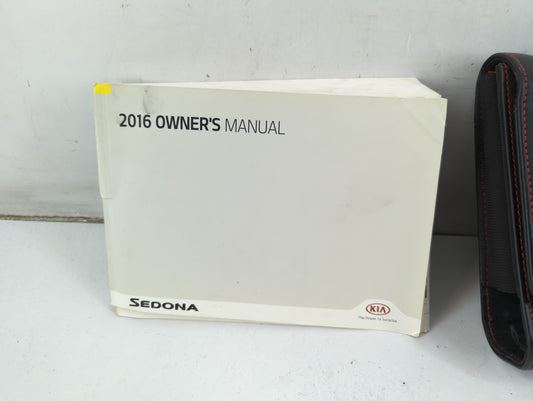 2016 Kia Sedona Owners Manual Book Guide P/N:GA9O-EU54B OEM Used Auto Parts