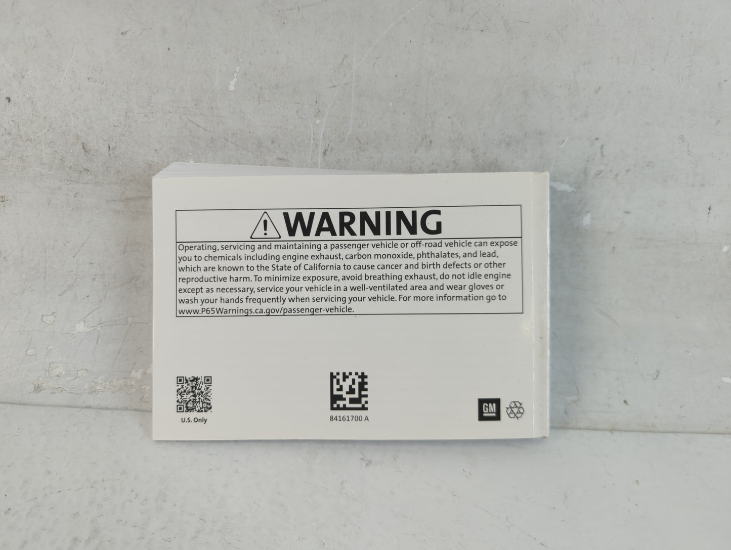 2019 Chevrolet Silverado 1500 Owners Manual Book Guide P/N:84161700 OEM Used Auto Parts