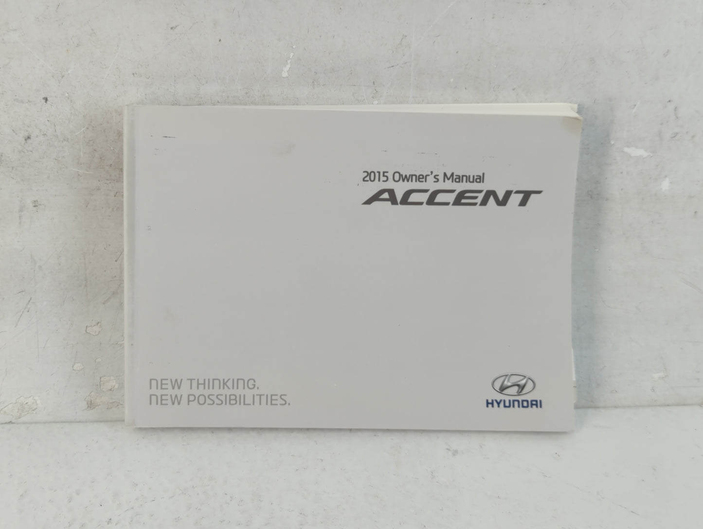 2015 Hyundai Accent Owners Manual Book Guide P/N:F1R0-EU52F OEM Used Auto Parts