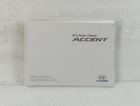 2015 Hyundai Accent Owners Manual Book Guide P/N:F1R0-EU52F OEM Used Auto Parts
