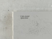 2015 Hyundai Accent Owners Manual Book Guide P/N:F1R0-EU52F OEM Used Auto Parts