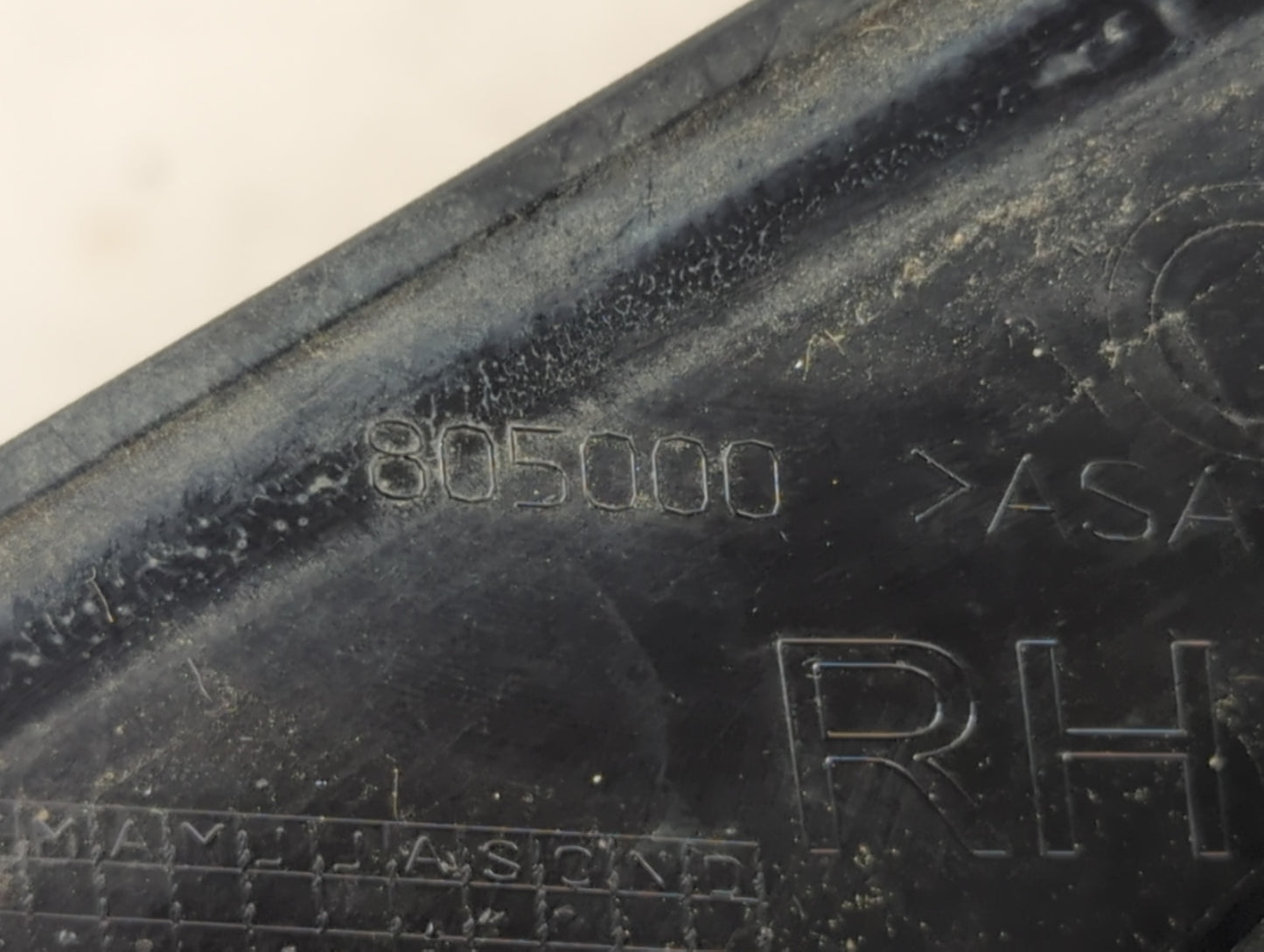 Dodge Dart Driver Left Side View Manual Door Mirror Orange