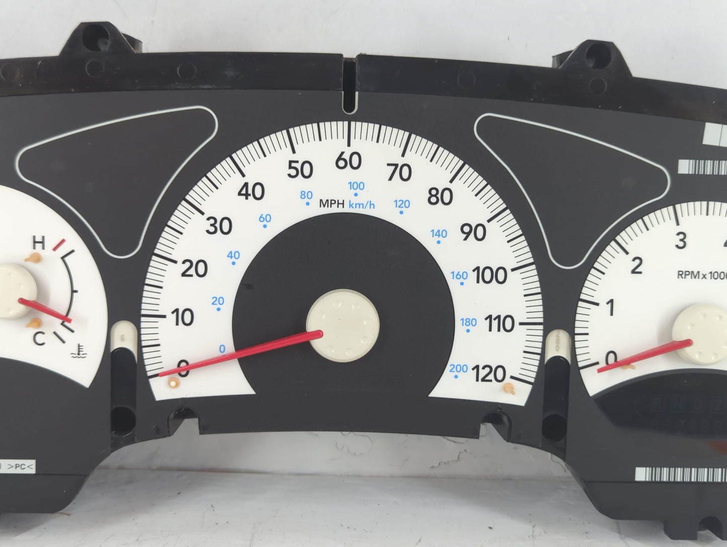 2006 Dodge Dakota Instrument Cluster Speedometer Gauges P/N:04834865AA Fits OEM Used Auto Parts