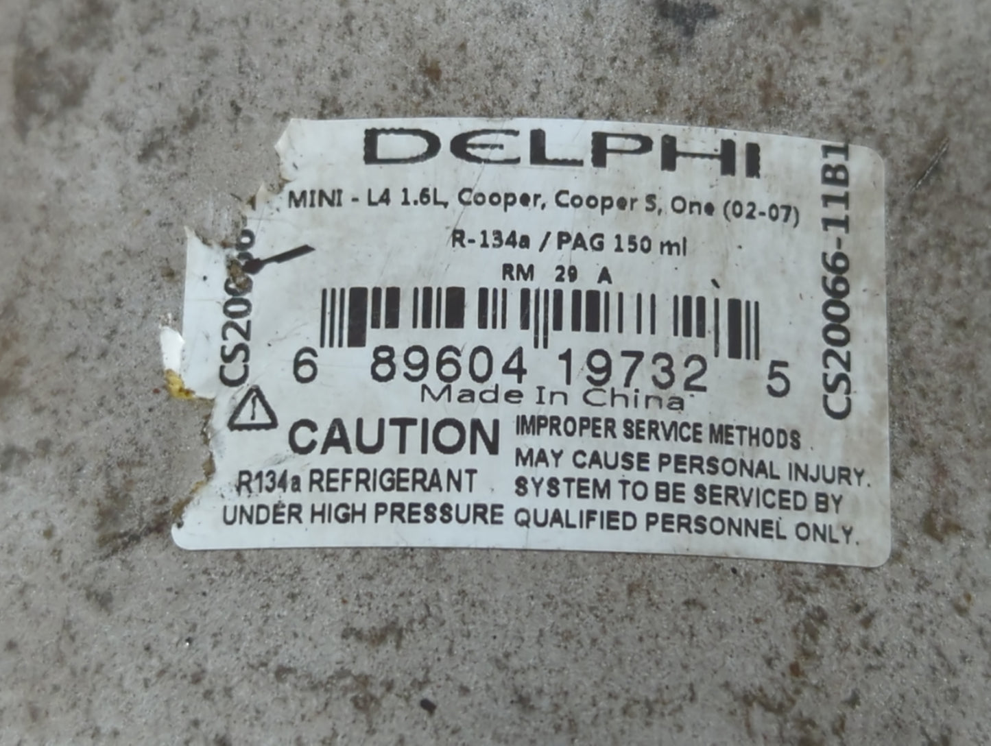 2003 Mini Cooper Air Conditioning A/c Ac Compressor Oem