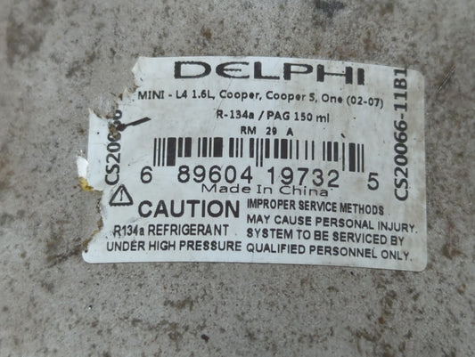 2003 Mini Cooper Air Conditioning A/c Ac Compressor Oem