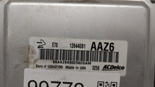 2011 Chevrolet Cruze PCM Engine Control Computer ECU ECM PCU OEM P/N:12645606 12644081 Fits OEM Used Auto Parts - Oemusedautoparts1.com 