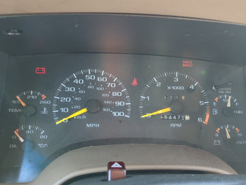1997 Chevrolet Blazer S10/jimmy S15 Instrument Cluster Speedometer Gauges Fits Fits 1995 1996 OEM Used Auto Parts