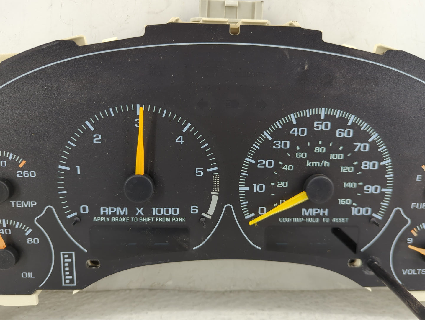 0 Chevrolet Blazer S10/jimmy S15 Instrument Cluster Speedometer Gauges Fits Fits 200 OEM Used Auto Parts - Oemusedautoparts1