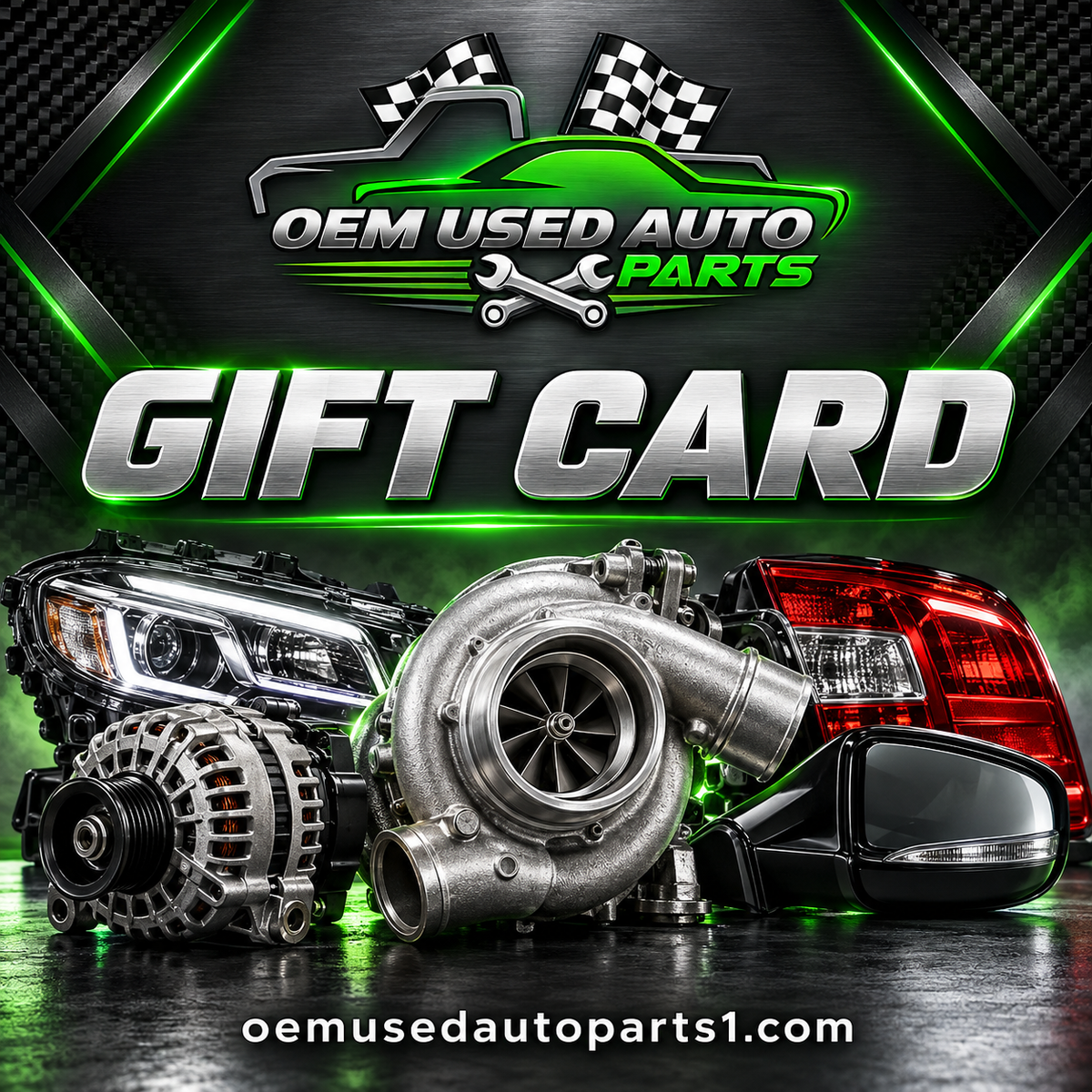 OEM Used Auto Parts Gift Card