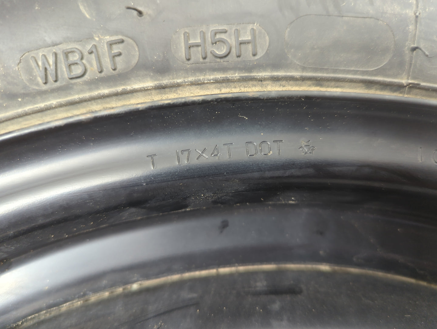 2012 Subaru Legacy/ Outback Legacy Spare Donut Tire Wheel Rim Oem - Oemusedautoparts1.com