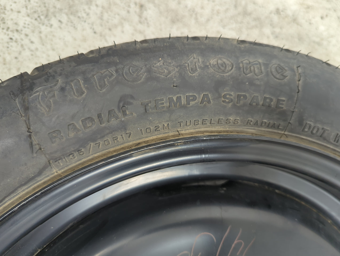 2012 Subaru Legacy/ Outback Legacy Spare Donut Tire Wheel Rim Oem - Oemusedautoparts1.com