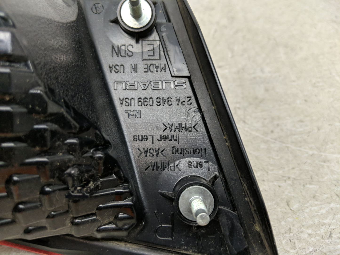 Tail Lights 2014 SUBARU LEGACY/ OUTBACK LEGACY - Oemusedautoparts1.com